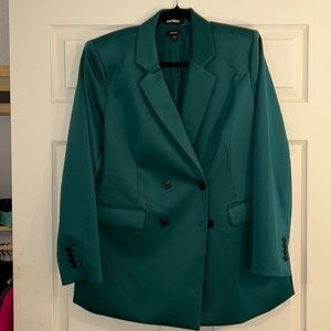 deep green blazer